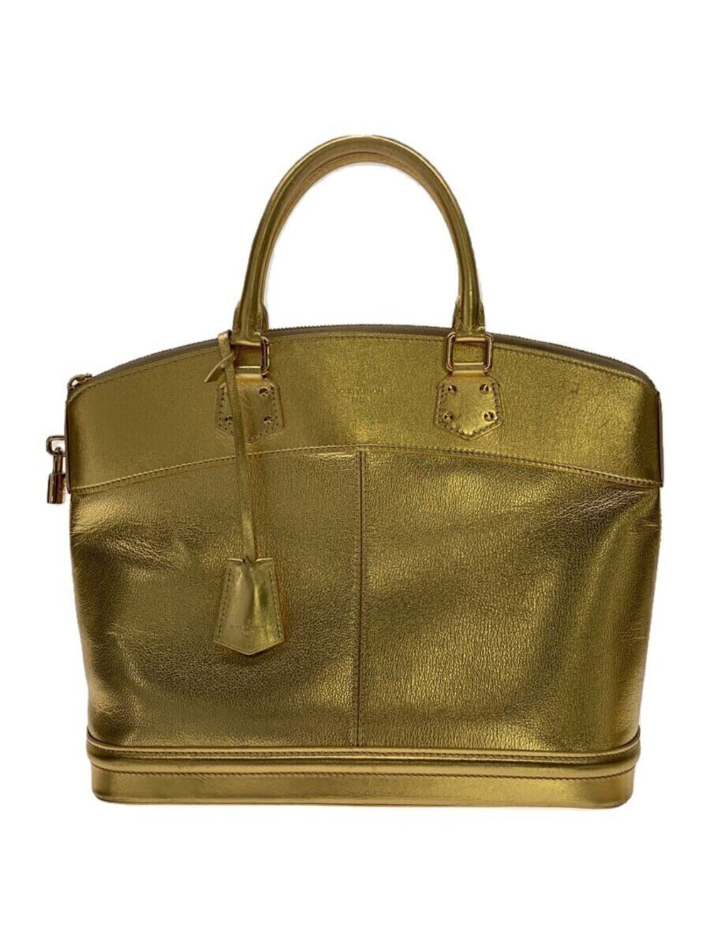 LOUIS VUITTON Lockit Suhali Gold Leather Bag